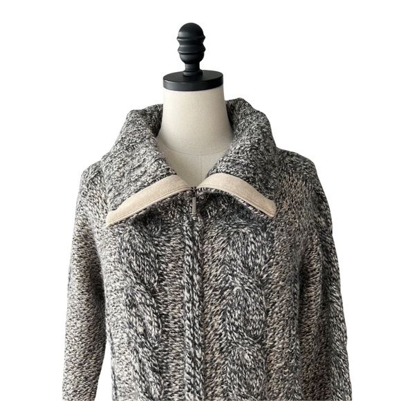 MaxMara Weekend Chunky Alpaca Cashmere Zip Cardigan | M - Picture 2 of 11